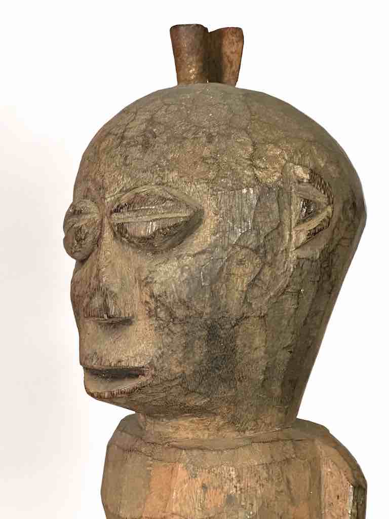 Vintage Fon Male Articulated Penis Fertility Fetish Statue | 29" - Benin