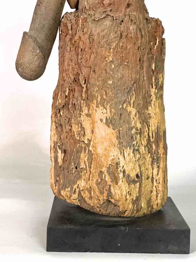 Vintage Fon Male Articulated Penis Fertility Fetish Statue | 29" - Benin