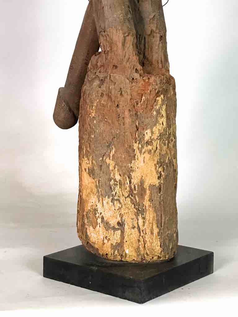 Vintage Fon Male Articulated Penis Fertility Fetish Statue | 29" - Benin