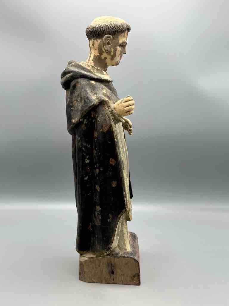 Antique Vietnamese Catholic Male Saint Dominic Figure