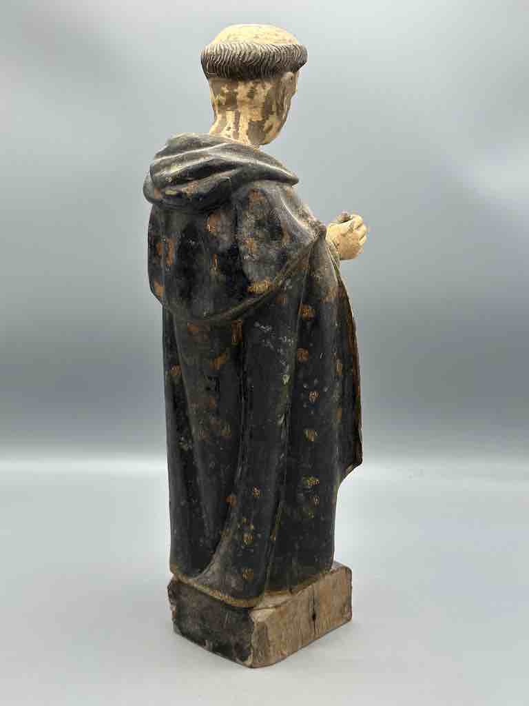 Antique Vietnamese Catholic Male Saint Dominic Figure