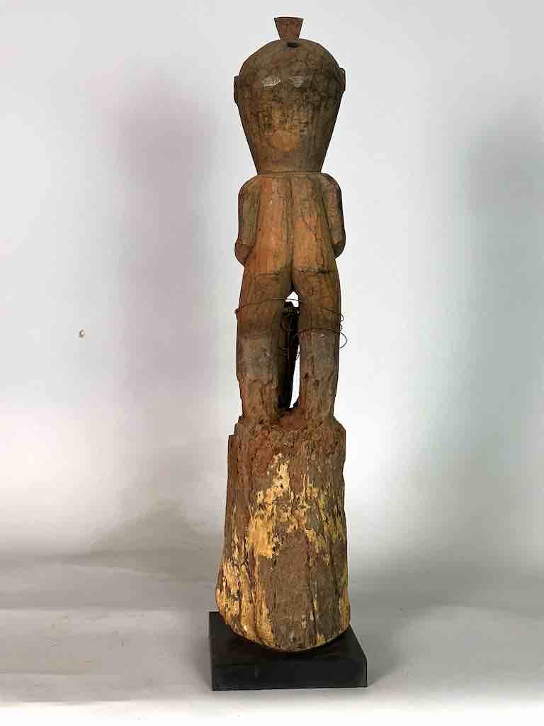 Vintage Fon Male Articulated Penis Fertility Fetish Statue | 29" - Benin