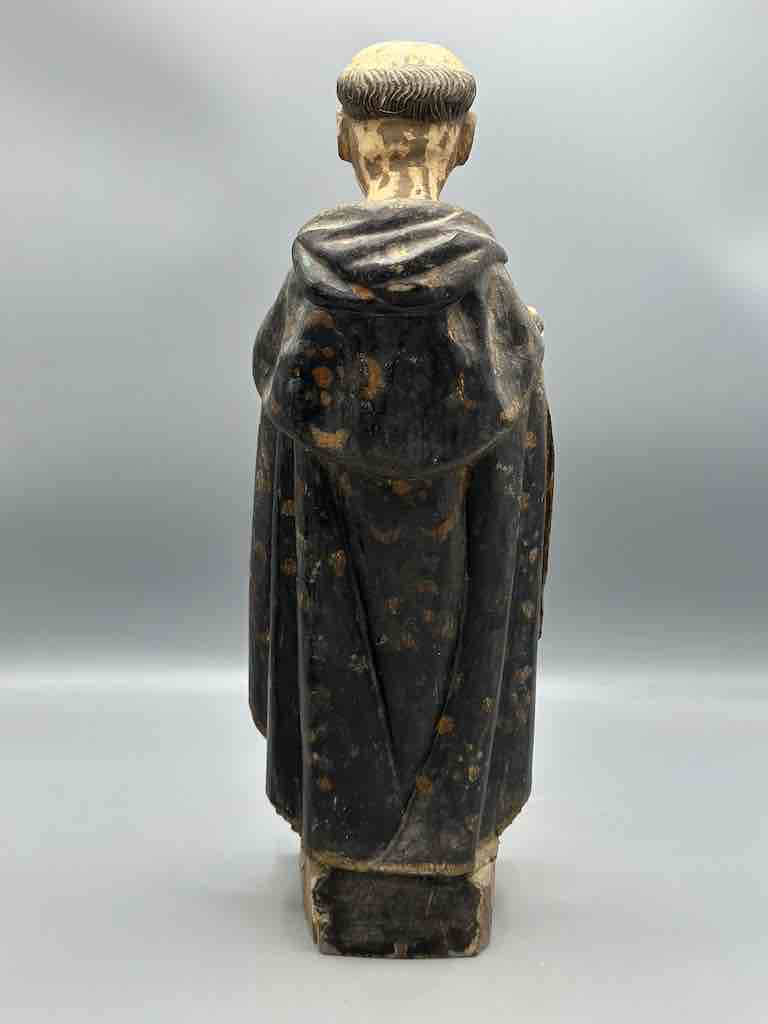 Antique Vietnamese Catholic Male Saint Dominic Figure