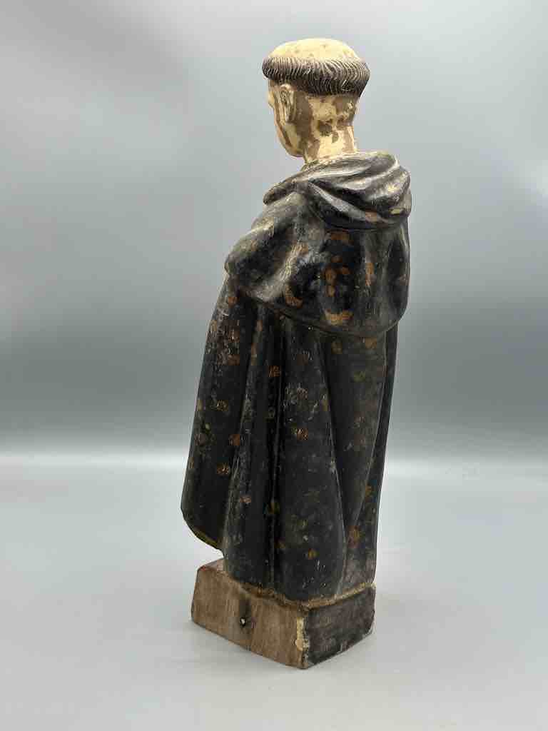 Antique Vietnamese Catholic Male Saint Dominic Figure