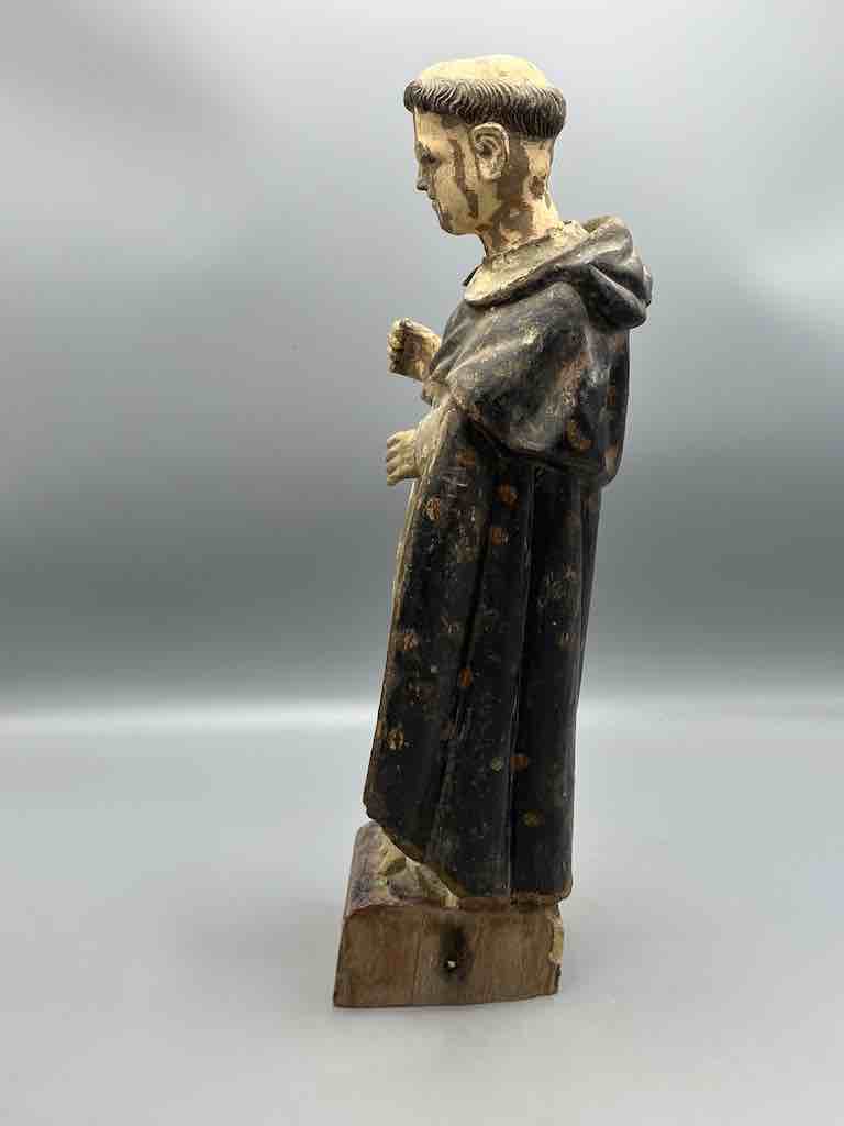 Antique Vietnamese Catholic Male Saint Dominic Figure
