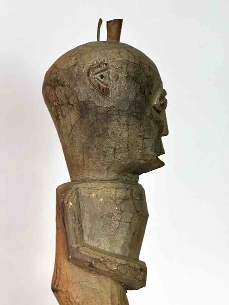 Vintage Fon Male Articulated Penis Fertility Fetish Statue | 29" - Benin