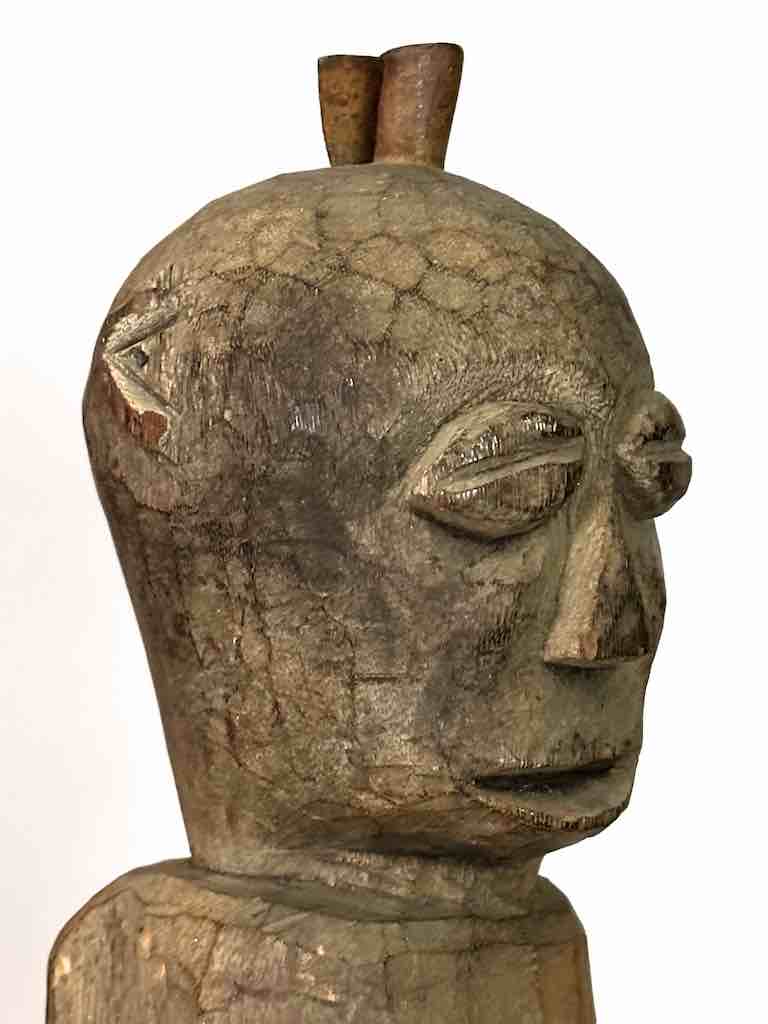 Vintage Fon Male Articulated Penis Fertility Fetish Statue | 29" - Benin