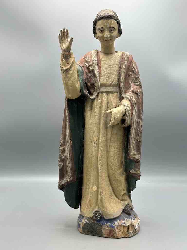 Antique Vietnamese Catholic Male Saint Figure