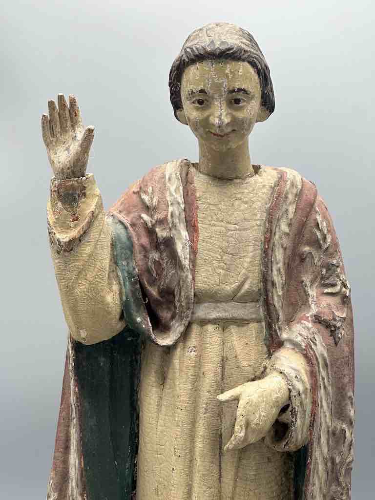 Antique Vietnamese Catholic Male Saint Figure