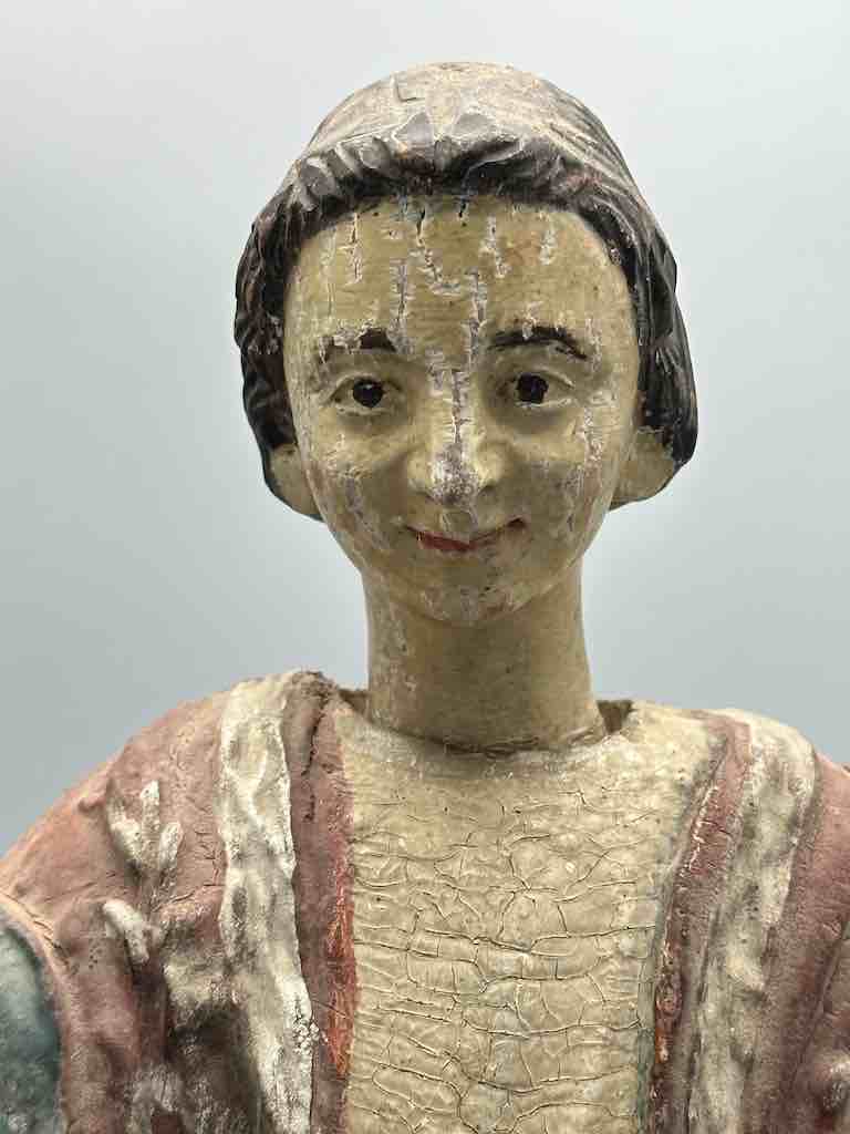 Antique Vietnamese Catholic Male Saint Figure