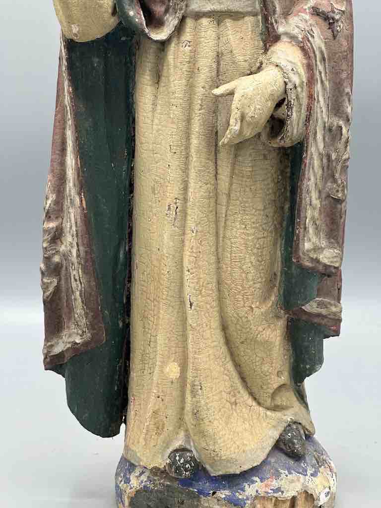 Antique Vietnamese Catholic Male Saint Figure
