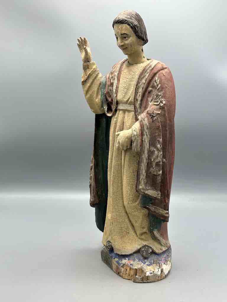 Antique Vietnamese Catholic Male Saint Figure