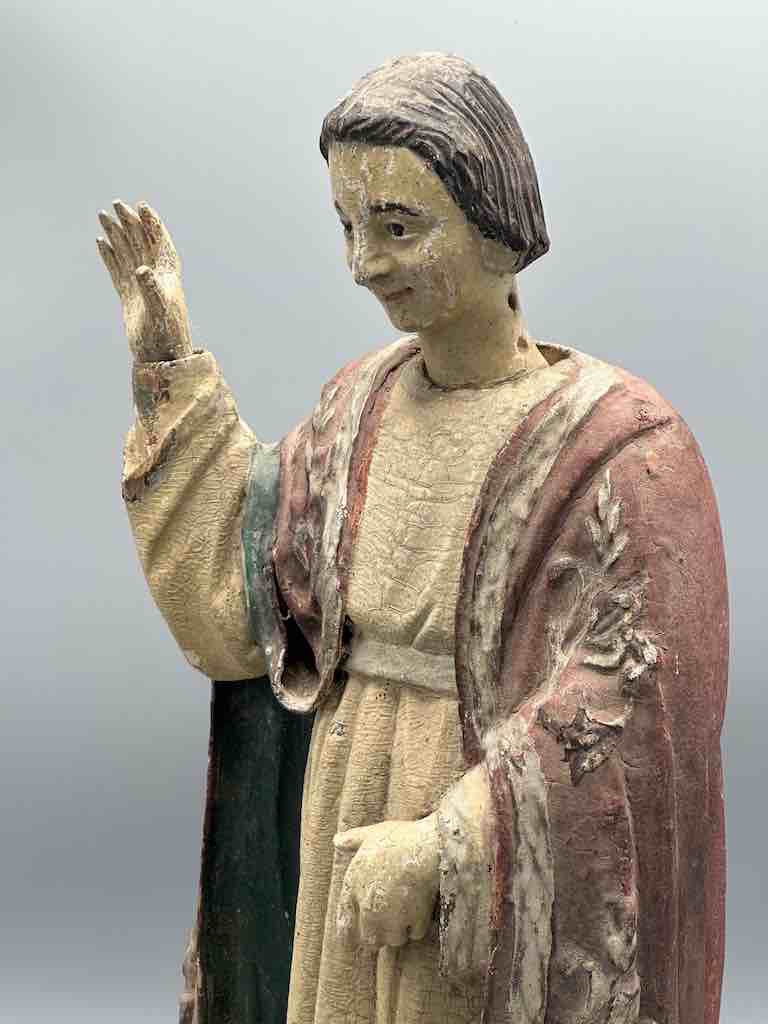 Antique Vietnamese Catholic Male Saint Figure
