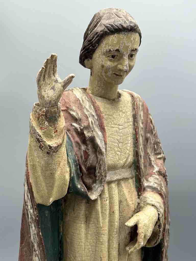 Antique Vietnamese Catholic Male Saint Figure
