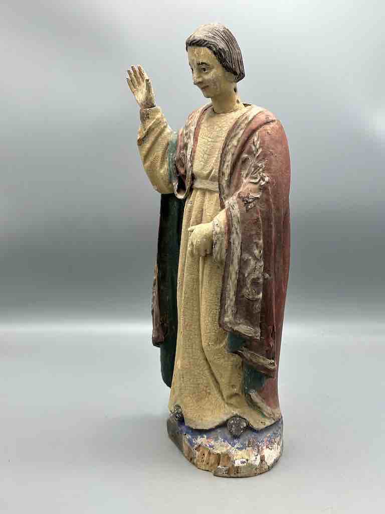 Antique Vietnamese Catholic Male Saint Figure