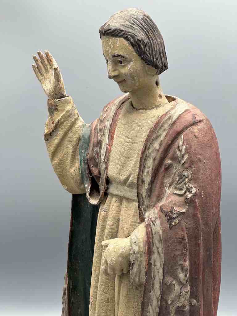 Antique Vietnamese Catholic Male Saint Figure