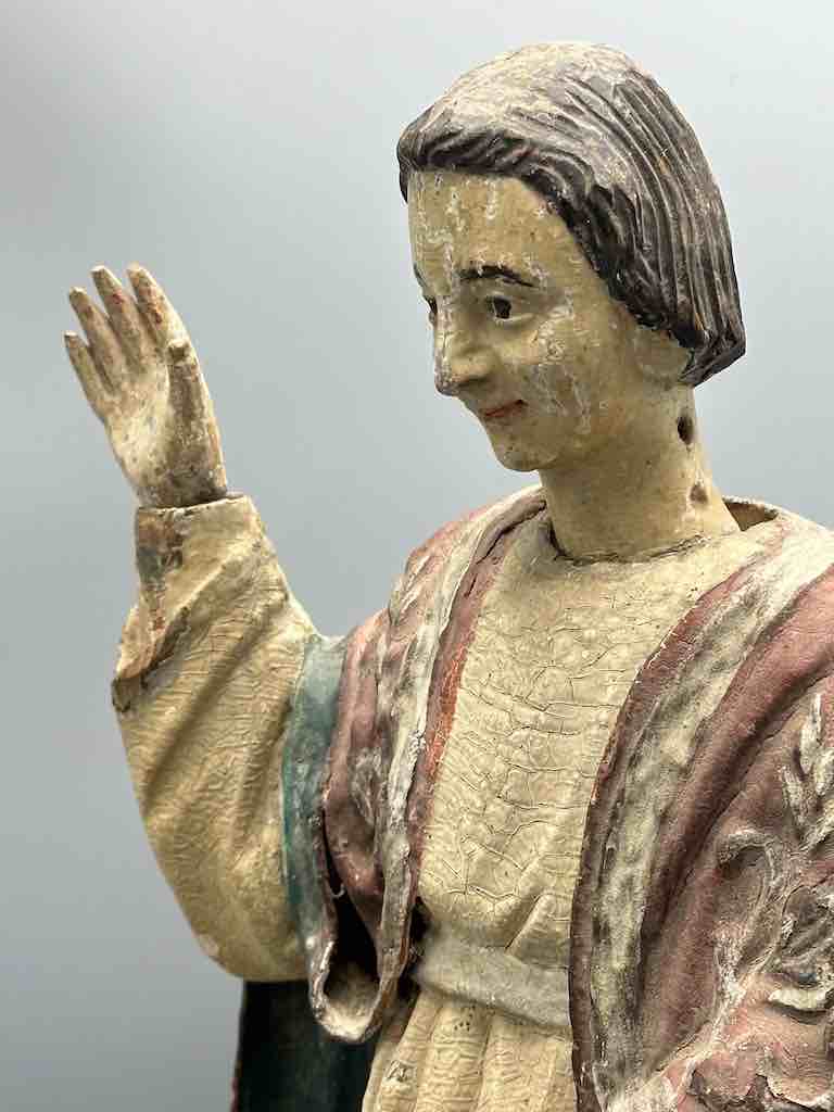 Antique Vietnamese Catholic Male Saint Figure