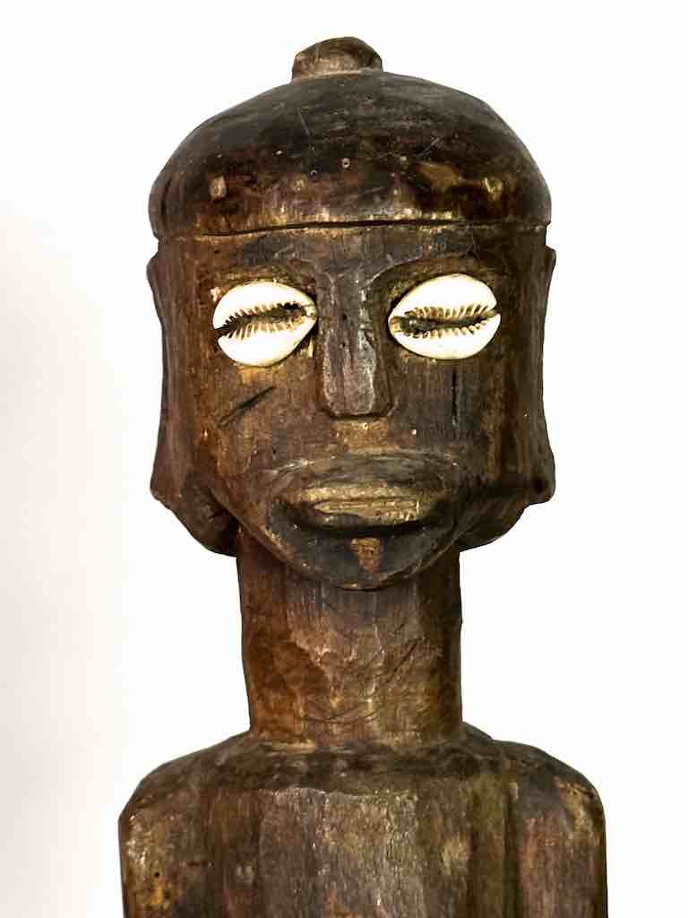 Vintage Jukun Male Fertility Figure with Exaggerated Genitalia - Nigeria