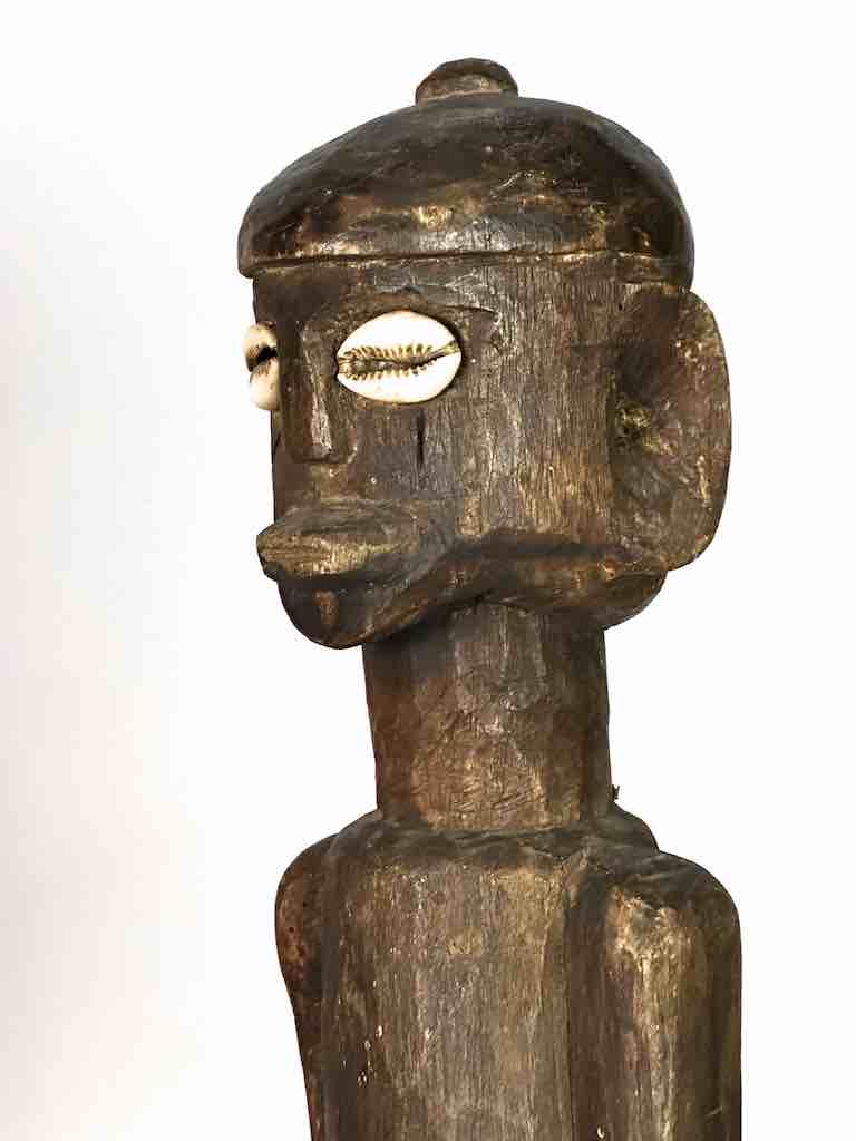 Vintage Jukun Male Fertility Figure with Exaggerated Genitalia - Nigeria