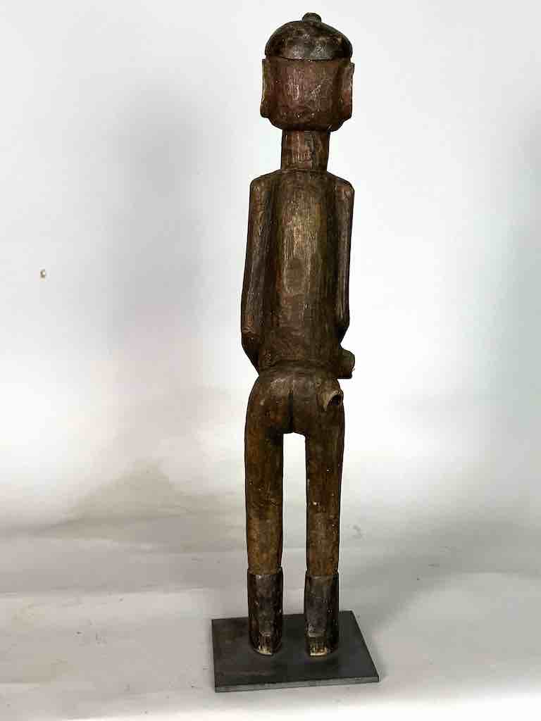 Vintage Jukun Male Fertility Figure with Exaggerated Genitalia - Nigeria