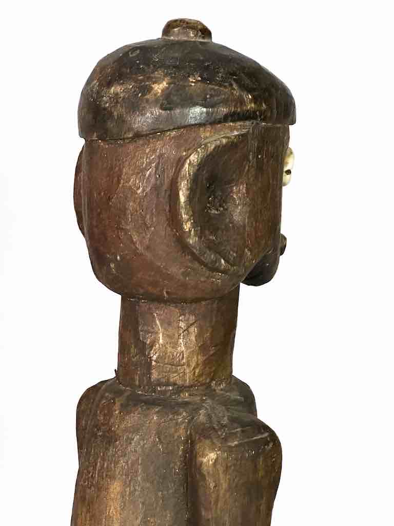 Vintage Jukun Male Fertility Figure with Exaggerated Genitalia - Nigeria