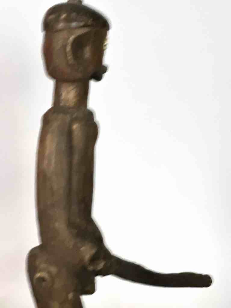 Vintage Jukun Male Fertility Figure with Exaggerated Genitalia - Nigeria