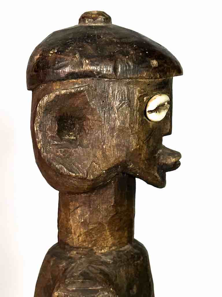 Vintage Jukun Male Fertility Figure with Exaggerated Genitalia - Nigeria