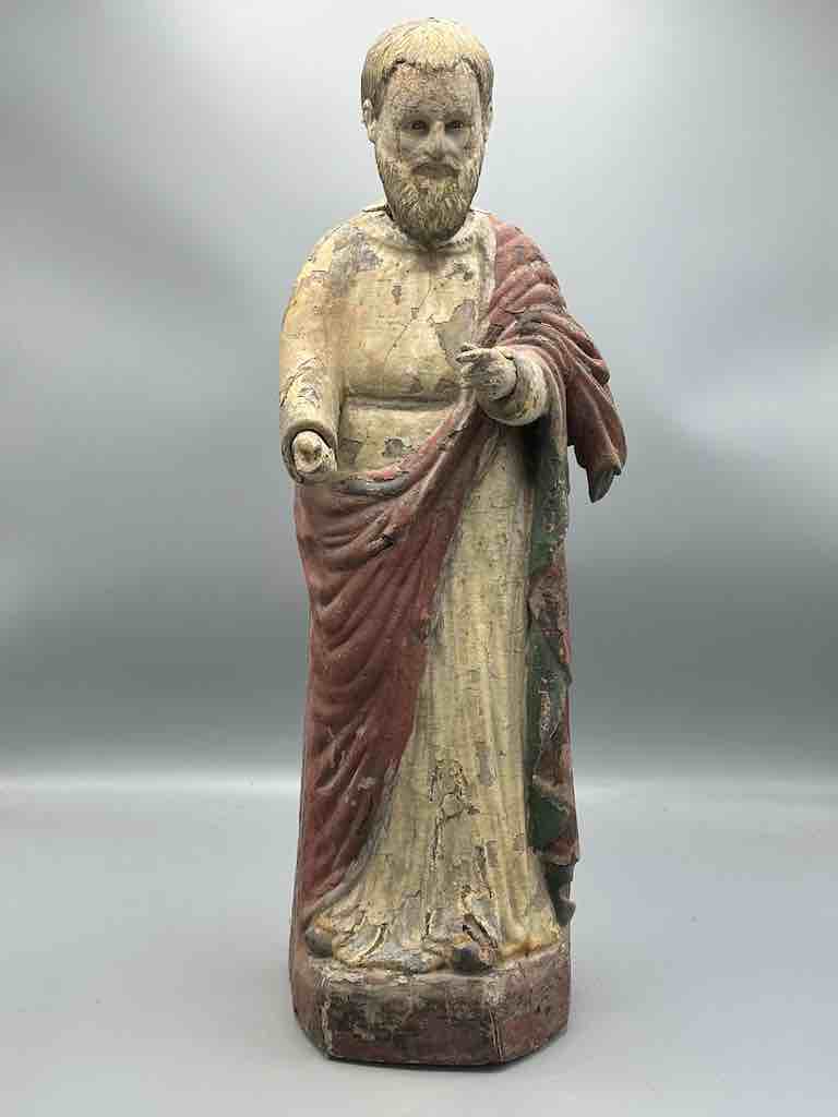 Antique Vietnamese Catholic Male Saint Figure