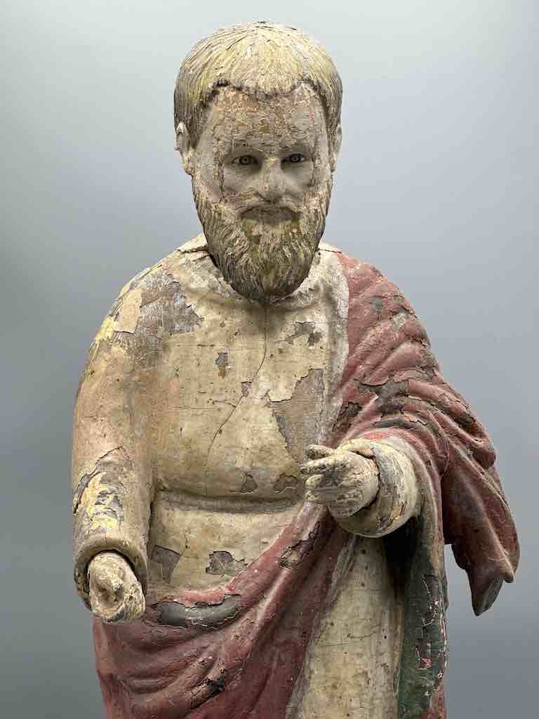 Antique Vietnamese Catholic Male Saint Figure