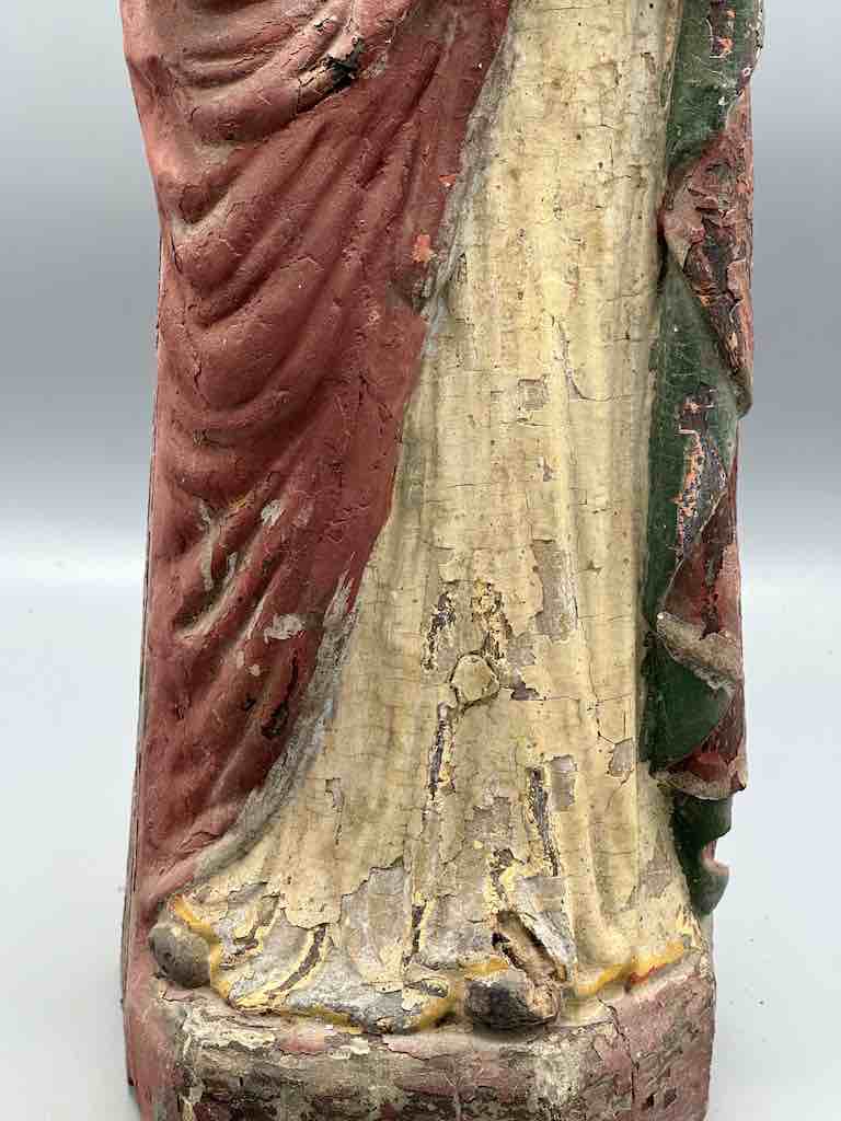 Antique Vietnamese Catholic Male Saint Figure