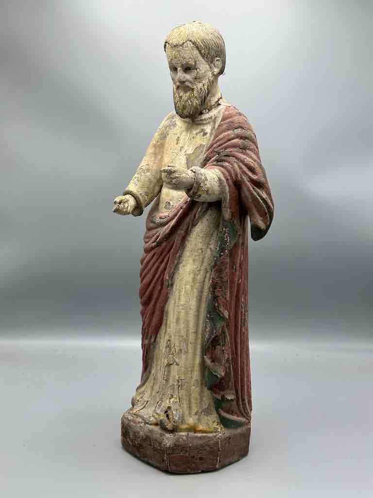 Antique Vietnamese Catholic Male Saint Figure