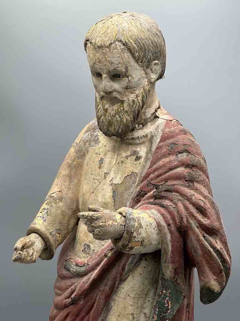 Antique Vietnamese Catholic Male Saint Figure