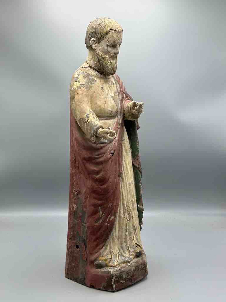 Antique Vietnamese Catholic Male Saint Figure