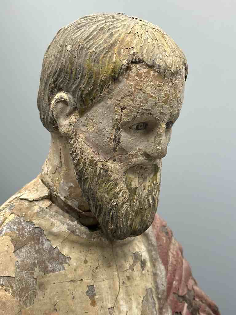 Antique Vietnamese Catholic Male Saint Figure