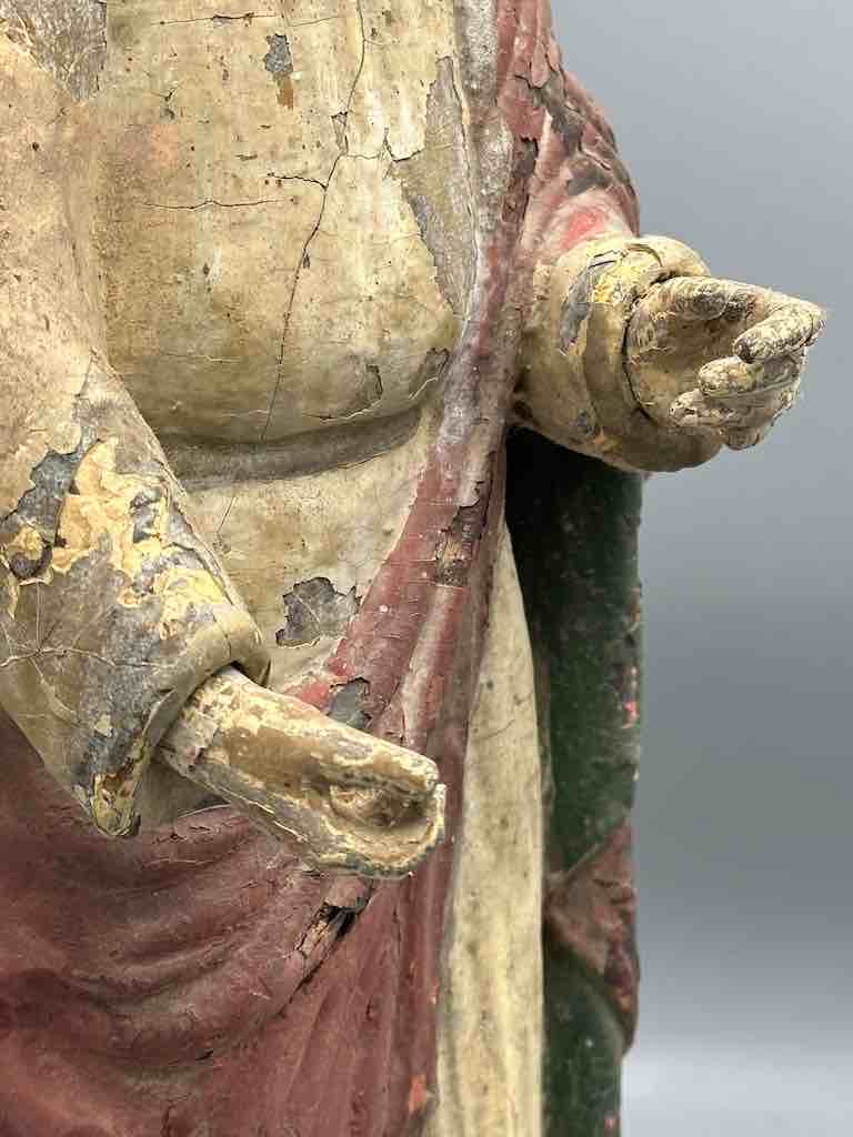 Antique Vietnamese Catholic Male Saint Figure