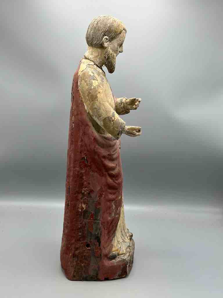 Antique Vietnamese Catholic Male Saint Figure