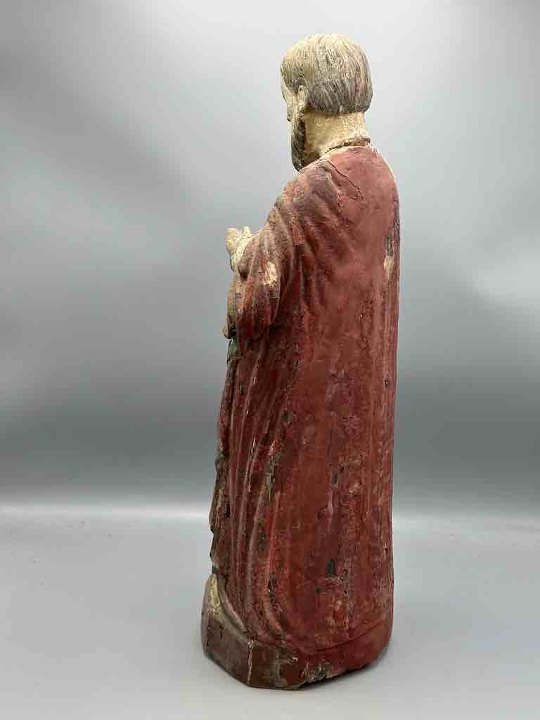 Antique Vietnamese Catholic Male Saint Figure