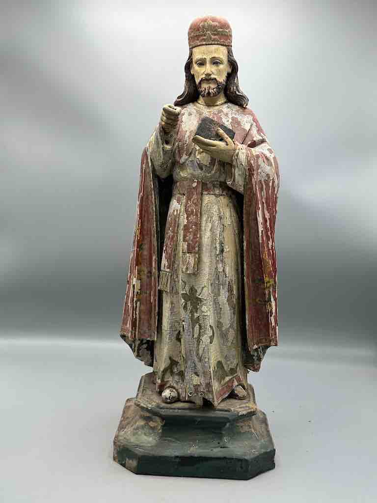 Antique Vietnamese Catholic Male Saint Figure