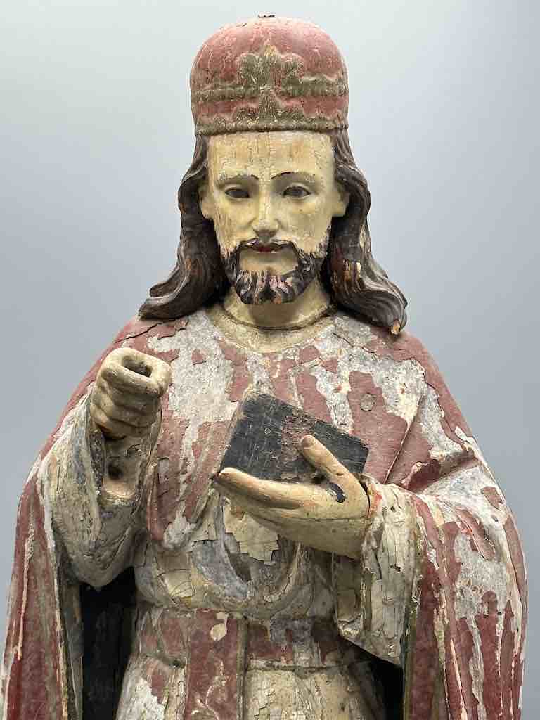 Antique Vietnamese Catholic Male Saint Figure