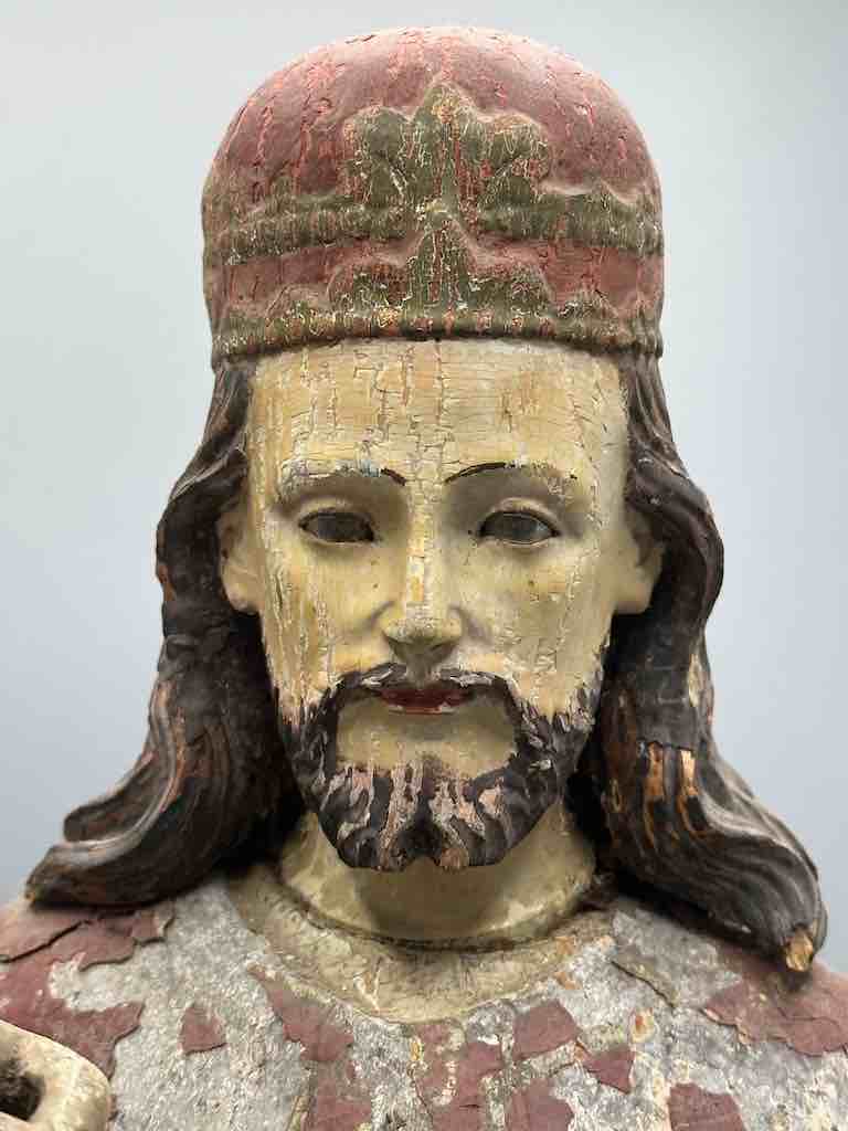 Antique Vietnamese Catholic Male Saint Figure