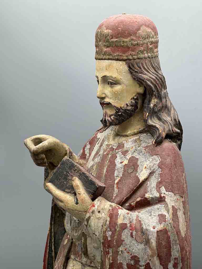 Antique Vietnamese Catholic Male Saint Figure