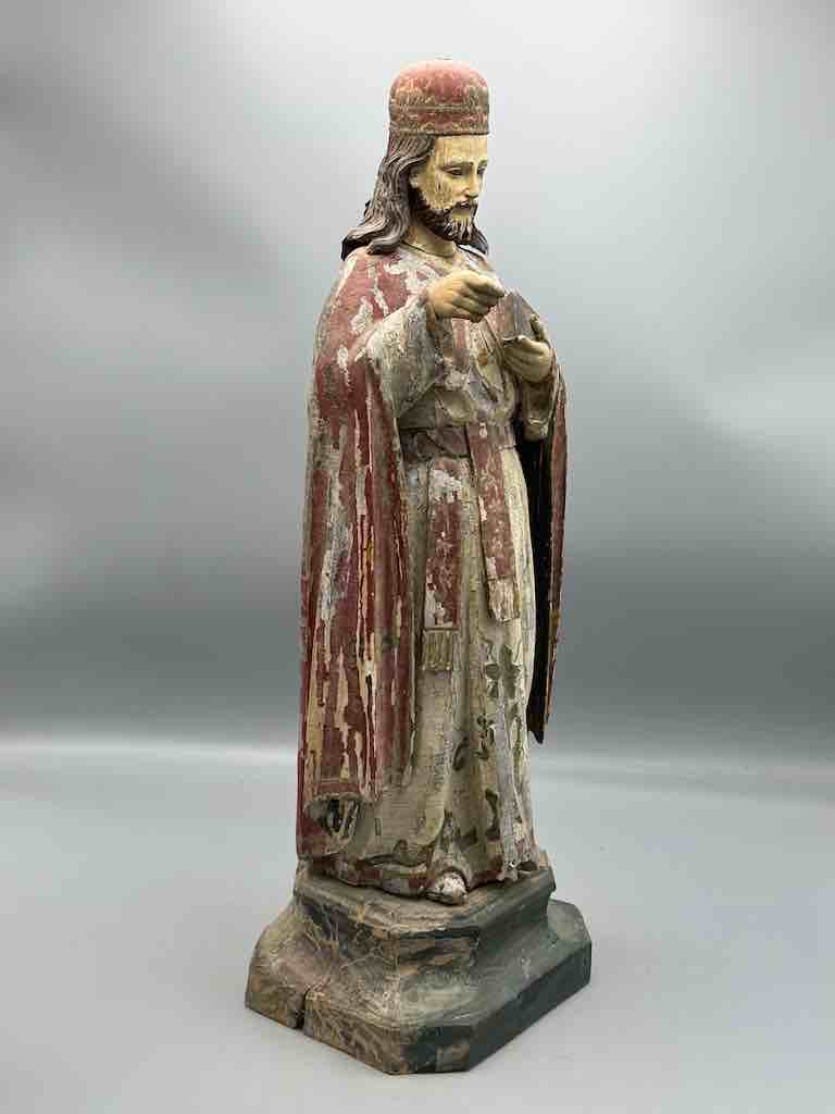 Antique Vietnamese Catholic Male Saint Figure