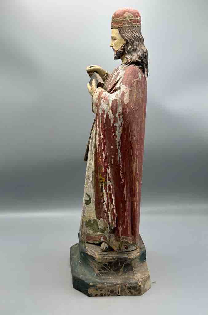 Antique Vietnamese Catholic Male Saint Figure