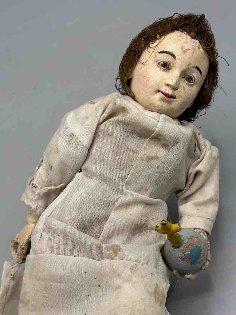 Antique Vietnamese Catholic Baby Jesus Saint Figure