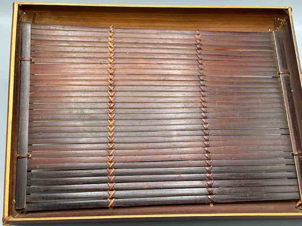 4-Sided Deep Large Bamboo Serving Tray - Viet Nam
