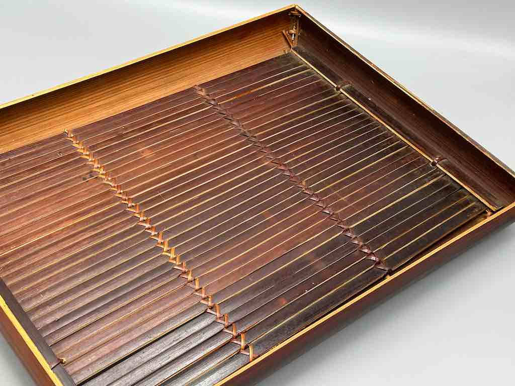 4-Sided Deep Large Bamboo Serving Tray - Viet Nam