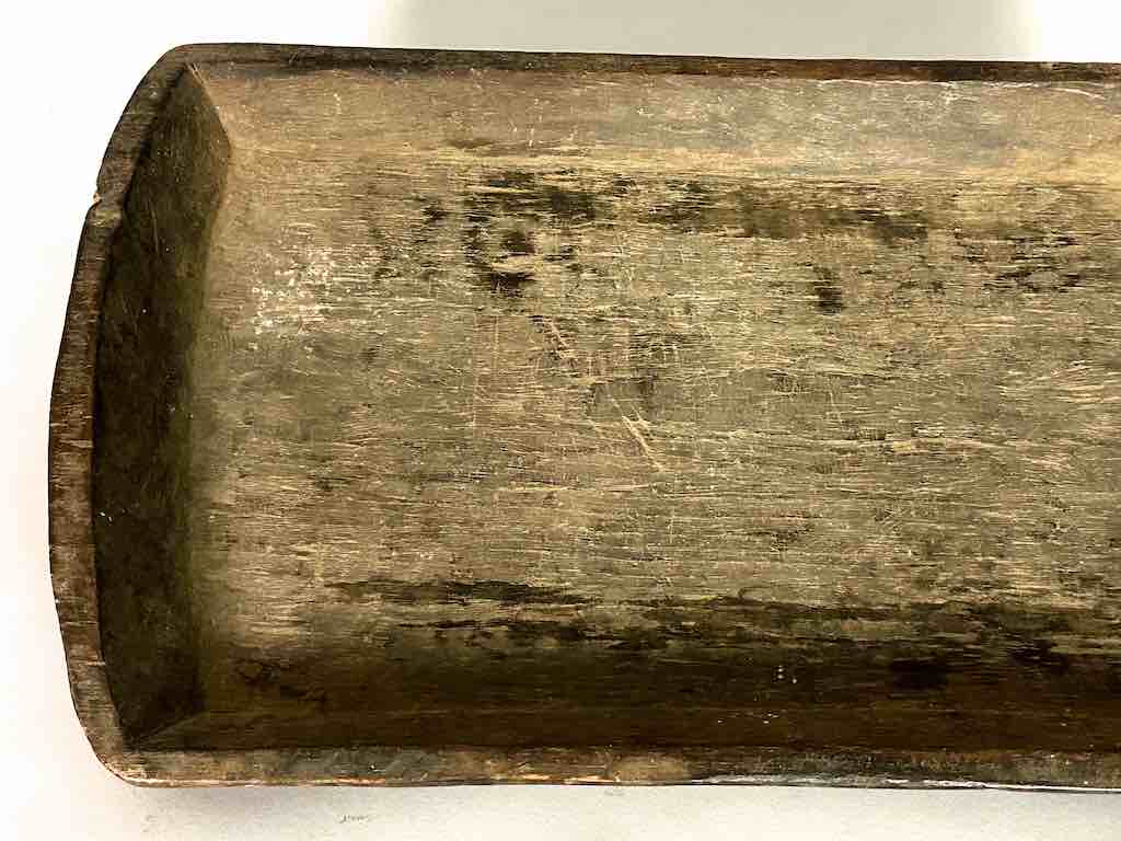 Vintage Fipa Rectangular Wooden Tray Sculpture - Tanzania