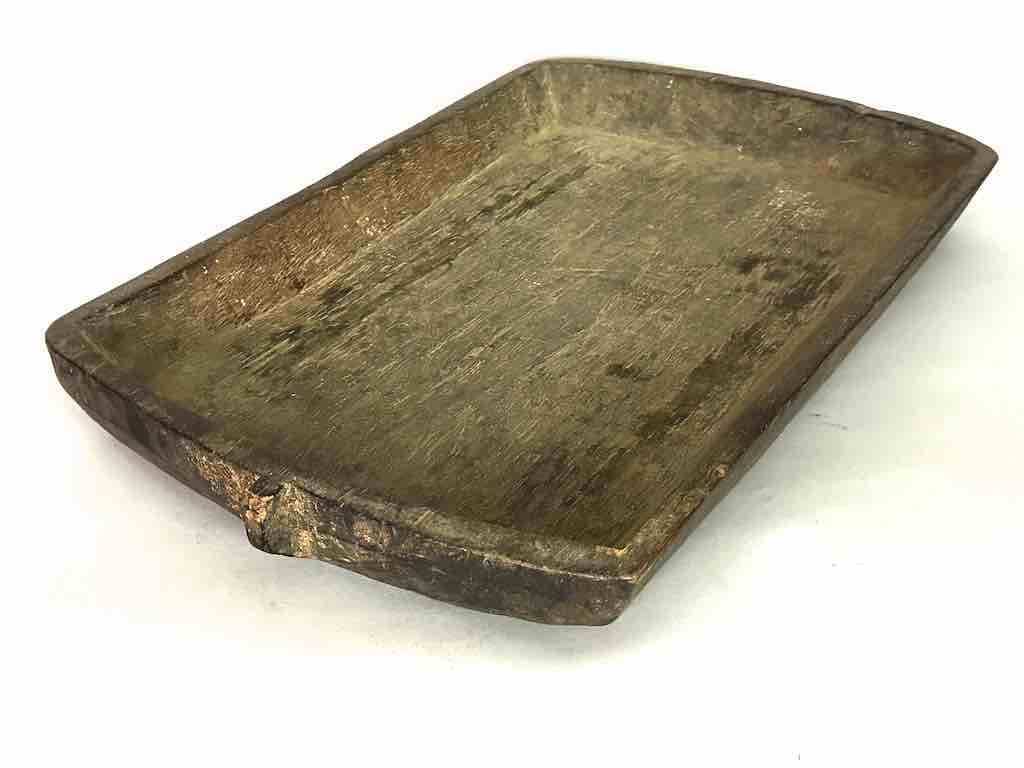 Vintage Fipa Rectangular Wooden Tray Sculpture - Tanzania