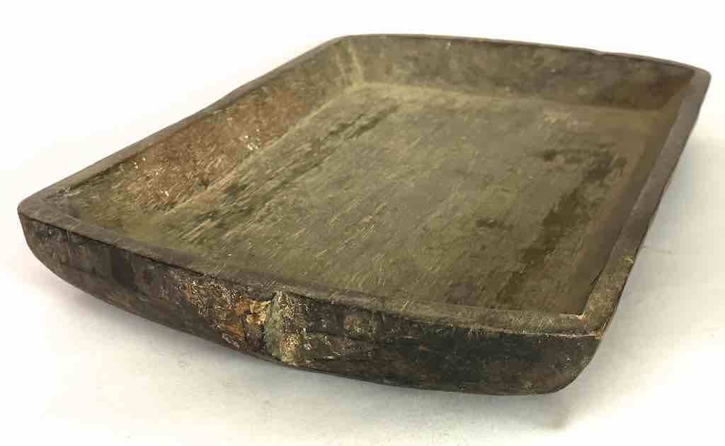 Vintage Fipa Rectangular Wooden Tray Sculpture - Tanzania