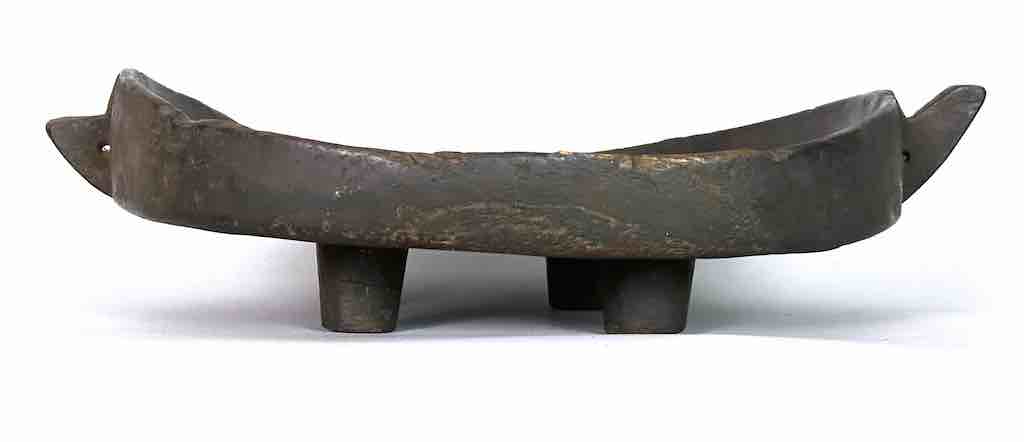 Vintage Fipa Large Oval Wooden Tray Sculpture - Tanzania